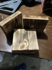 4 Wooden Coaster Set Handmade - Wood, Rustic, Bar & Weddings and home.