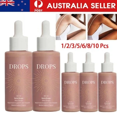 10X Zeria Sunless Tanning Skin Drops Skin Health Boost Natual Gloss 60ml