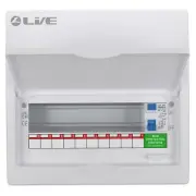 Live Electrical 12 Way Metal Clad Consumer Unit c/w 63A 30mA RCD