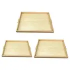 Montessori Wooden Tray with Handle Food Tray for Drinks Breakfast Kitchen
