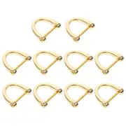 10 Pcs Accessories Bags Circle Purse Zips Handbag Tote Belt Buckles