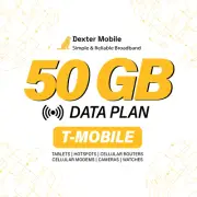 50GB Data Plan on T-Mobile Network with SIM | Tablet | Hotspot | Router & More