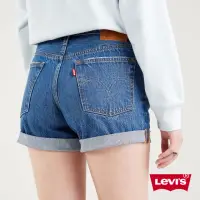 在飛比找momo購物網優惠-【LEVIS 官方旗艦】女款 501高腰排釦牛仔短褲 / 抽