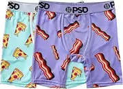 [PSD] Underwear Youth's Stretch Elastic Band Boxer Brief Underwear 2-Pack