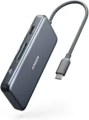 Anker USB C Hub, PowerExpand+ 7-in-1 USB C Hub Adapter, with 4K HDMI, 100W Power