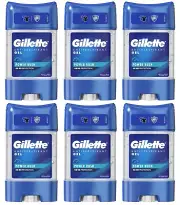 6x Gillette Sport Power Rush Anti-perspirant Deodorant Clear Gel Stick 6x70ml