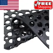 Shower Mat Non Slip Bathtub Mat Rubber Bath Tub Mat No Chemical Smells Black.