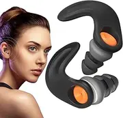 Concert Ear Plugs - Silicone Waterproof Noise Isolating Earplugs - Oval-designed Student Study Ear Plugs Hearing Protection EarBuds For Sleep Snoring