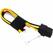 6pin PCIE Power Cable Molex Graphics Card 15cm ATX PSU Flux Workshop