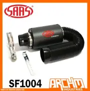SAAS CARBON MATT COLD AIR BOX FILTER KIT 76MM INLET/OUTLET UNIVERSAL SF1004