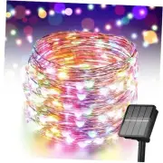 Solar String Lights for Outside, 72Ft 200 LED Solar Fairy 1 Pack Multicolor