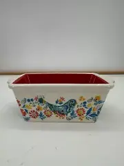 Pioneer Woman Mazie Blue Bird Mini Stoneware Loaf Pan Baking Kitchen Tools NWOB