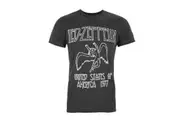 Led Zeppelin Unisex Adult TSRTS World Premiere T-Shirt (Light Black) - UTRO1898