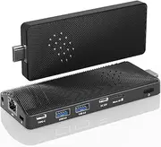 OuuOee Mini PC Stick Fanless, Celeron J4125, 8GB RAM 128GB Storage, Micro Computer Stick Supports 4K 60HZ HDMI, USB PD3.0, Gigabit Ethernet, Wi-Fi 5 on Business, Industrial, Office, Media, Video