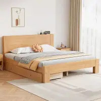 在飛比找蝦皮購物優惠-森林傢俱 實木床架 雙人床架 單人床架 床組 抽屜床 收納床