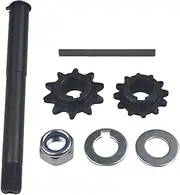 MERZHCHARE Go Kart Torque Converter Jackshaft Tool Kit, 5/8" Jackshaft+10 Tooth #40/41 + 12 Tooth #35 Gear TAV 2 + 3/16" Key + Nut + Washers + Snap Ring