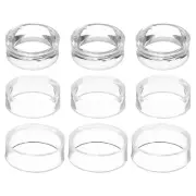 9 Pcs 1.7"/1.2"/0.6" Round Baseball Stand Acrylic Sphere Holder Crystal Display