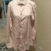 Dolce & Gabbana Men's 41 Long Sleeve Dress Shirt Light Pastel Pink Luxury New