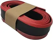 Motors Carbon Fiber Front Lip Bumper Spoiler Car Modification Anti Collision Rubber Strip Accessories(Black 03)
