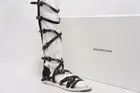 BALENCIAGA GLADIATORS BLACK LEATHER SANDALS BOOTS SHOES 39.5/9 $1195