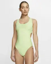 Nike Womens City Ready Run Running Bodysuit Barely Volt Small CQ4331-701