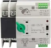 2P Dual Power Automatic Transfer Switch Flame Retardant 100A Changeover Power Transfer Switch AC230V Dual Electronic Power Circuit Breaker