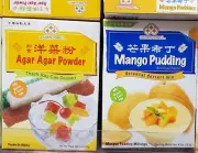 2 PACK GOLDEN COINS MANGO PUDIN & AGAR AGAR POWDER ORIENTAL DESSERT MIX
