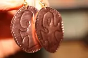 Copper Ankh Earrings by E.J. Gold