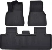 XPE Floor Mats Compatible with Tesla Model 3 Highland 2024 / Model Y 2024-2017, All Weather Cargo Liner Floor Mats and Cargo Trunk Mats(3PCS My 17-24)