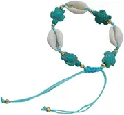 [Namzi] Shell Woven Bracelet Anklets for Women Boho Anklet Bracelet Beach Foot Jewelry for Party(Style D), 7.48-12.59inch, no gemstone