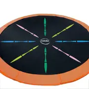 New Trampoline Replacement Spring Rainbow Mat Round 12ft