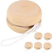 HOMOBABE 6Pcs DIY Graffiti Balls Wooden Balls for Blank Craft for Painting Fun Portable Playthings for Creative Learning Social Interaction