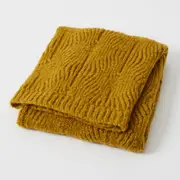 Nordic Kids Florence Wool Blend Baby Blanket Mustard