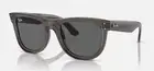 RAY-BAN WAYFARER REVERSE Lenny Kravitz Sunglasses Dark Grey Frame/ Grey Size M