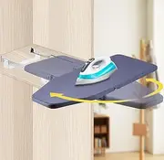 Retractable Ironing Board - Pull Out and Foldable With Heat-Resistant Cover - Stow Away in The Cabinet Saving Space