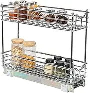 Household Essentials Glidez Narrow Sliding Organizer, 7", Chrome