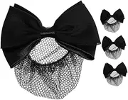PACKOVE Elegant Bow Clip Hair Net Soft Mesh Hair Net for Women Pocket Clip Bow for Special Events