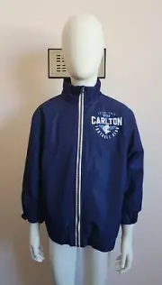 Carlton Blues AFL AFCAL0472 Youth Navy Blue Supporter Jacket Size 6 New
