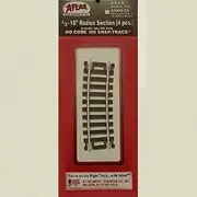 835 Code 100 1/3- 46cm Radius Snap-Track (4Pcs.)