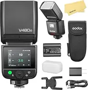 Godox V480C TTL Camera Flash for Canon Camera Flash Speedlite Speedlight Light,GN50,7.2V/2200mAh Li-ion Battery,2.4G HSS 1/8000s, 650 Full-Power Flashes, 1.7s Recycle Time, 10 Levels LED Modeling Lamp
