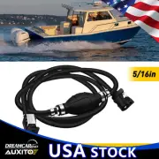 Motor Fuel Gas Hose Assembly Line with Primer Bulb Outboard 8mm/0.3" Marine Boat