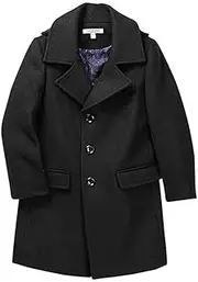 [Isaac Mizrahi] Boy's Single Breasted Wool Overcoat with Epaulets - Colors