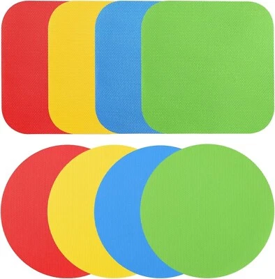8 Pack Rubber Jar Lid Opener Gripper Pads for Weak Hands Seniors Kitchen Tool