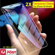 2X Tempered Glass Screen Protector For iPhone 16 15 XR 7 8 11 12 13 14 Pro Max