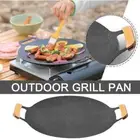 BBQ Grill Plate for Gas Stove Induction Stove Korean BBQ Grill Pan Hot I2