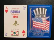 Swap Playing Card UNCLE SAM FLORIDA ACE OF HEARTS 1991