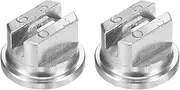 uxcell 2-Pack Flat Fan Spray Tip, 65 Degree Stainless Steel Sprayer Nozzle Tips, 1.1mm Orifice for Agriculture Drones Sprayer Nozzles/Garden Irrigation Nozzle/Cooling Sprayer [Silver]