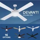 Devanti 48" 52" 64" Ceiling Fan AC DC Motor Fans Light LED Remote Control