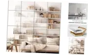 Wall Mirrors, 12''x 10'' Glass Wall Mirror Tiles (16 PCS), Large Full Body