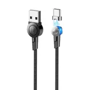 S8 1.2m 2.4A USB to Type-C / USB-C Magnetic Charging Cable(Black)